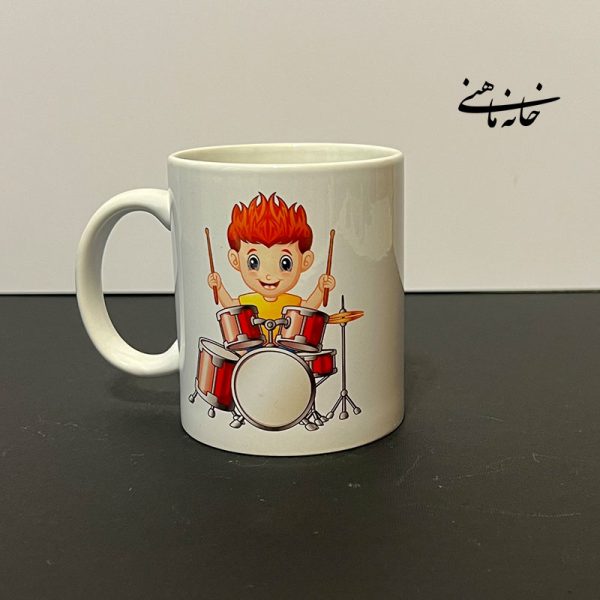 ماگ سرامیکی، با طرح درامر