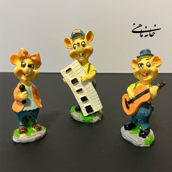 مجسمه گروه نوازی از سه موش